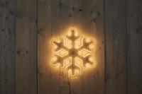 Smd sneeuwvlok 42x38cm 270led warm wit - 5mtr aanloopsnoer - ip44 trafo - Annas collection