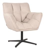 LABEL51 Draaifauteuil 'Ian' Bouclé, kleur Naturel