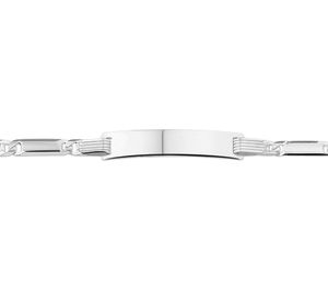 TFT Graveerarmband Zilver Anker Plaat 5,0 mm 16-18 cm