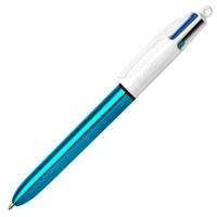 Pen Bic Shine Silver Wit (12 Onderdelen)