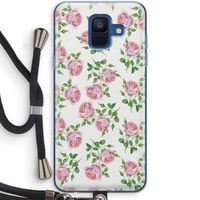 Kleine roosjes: Samsung Galaxy A6 (2018) Transparant Hoesje met koord