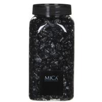 Mica Decorations decoratie steentjes - zwart - 1 kilo - 650ml - hobby steentjes
