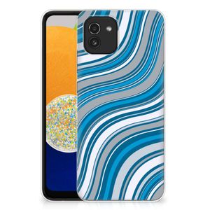 Samsung Galaxy A03 TPU bumper Waves Blue