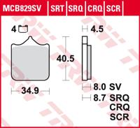 TRW Remblokken, en remschoenen voor de moto, MCB829SRT Sinter road track