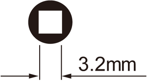 IceToolz spaaknippelsleutel 12b3 voor 3,2 mm (vierkante) nippels