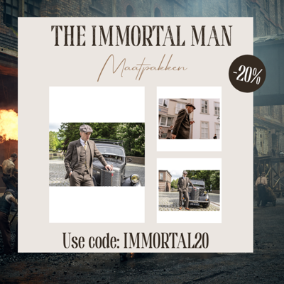 Maatpak Voor Heren | 3-delig Pak | Bruin Gestreept Tweed | Luca Changretta | Peaky Blinders | Peaky Blinders