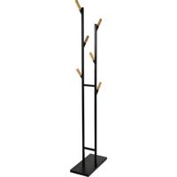 Maul Staande kapstok 9386090 Aantal haken: 6 (b x h x d) 23 x 183 x 48 cm Staal, Hout Zwart, Bruin 1 stuk(s)