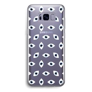 Eyes pattern: Samsung Galaxy S8 Transparant Hoesje