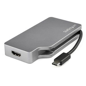 StarTech.com USB-C 4-in-1 video adapter USB-C naar VGA, DVI, HDMI of mDP 4K space gray grijs