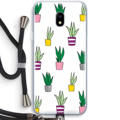 Sanseveria: Samsung Galaxy J3 (2017) Transparant Hoesje met koord