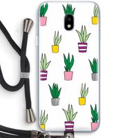 Sanseveria: Samsung Galaxy J3 (2017) Transparant Hoesje met koord
