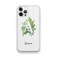 Green Brush: iPhone 12 Pro Max Transparant Hoesje