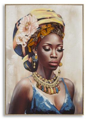 SCHILDERIJ MET LIJST AYDA -A- CM 72X4,5X102