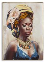 SCHILDERIJ MET LIJST AYDA -A- CM 72X4,5X102
