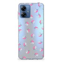 TPU bumper voor Motorola Moto G14 Unicorns - thumbnail