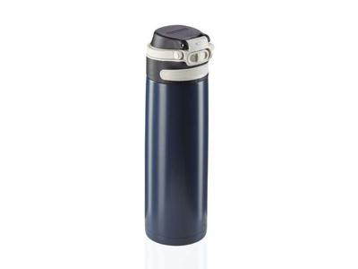 Leifheit 03275 reisdrinkbeker 600 ml Zwart, Blauw Roestvrijstaal
