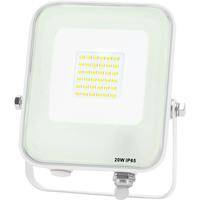LED Bouwlamp 20W - Natuurlijk Wit 4000K - Waterdicht IP65 - Mat Wit