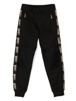 Roberto Cavalli Junior pantalon de jogging à bande logo - Noir