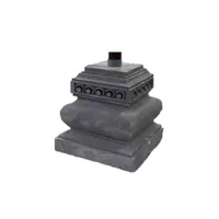 Parasolvoet d28h30cm grijs