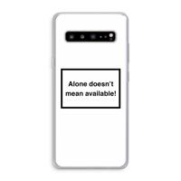 Alone: Samsung Galaxy S10 5G Transparant Hoesje