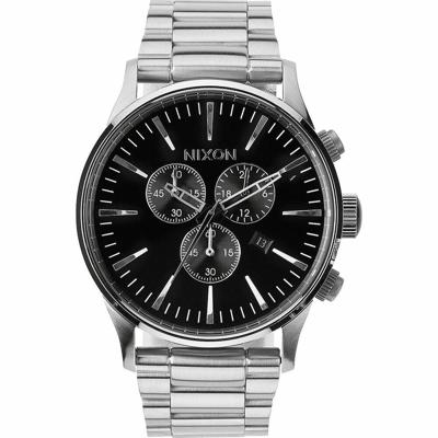 Nixon Sentry Chrono Zilverkleurig Heren horloge