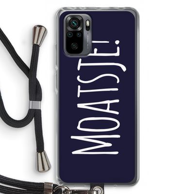 Moatsje!: Xiaomi Redmi Note 10 Pro Transparant Hoesje met koord