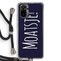 Moatsje!: Xiaomi Redmi Note 10 Pro Transparant Hoesje met koord