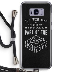 Life: Samsung Galaxy S8 Plus Transparant Hoesje met koord