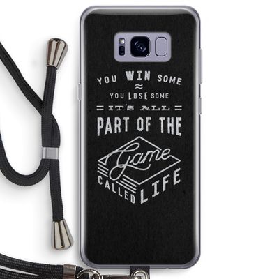 Life: Samsung Galaxy S8 Plus Transparant Hoesje met koord