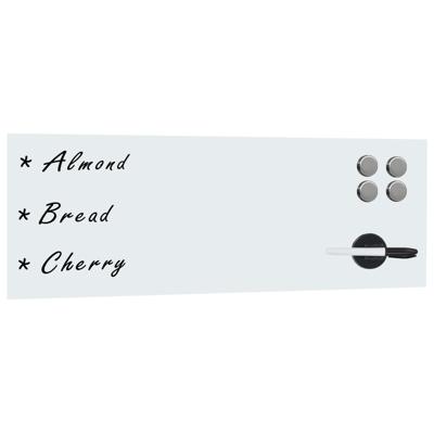Whiteboard voor aan de wand magnetisch 60x20 cm glas