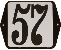 Huisnummer standaard nummer 57 - Warentuin mix