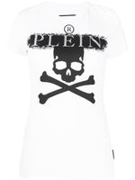 Philipp Plein t-shirt à imprimé tête de mort - Blanc