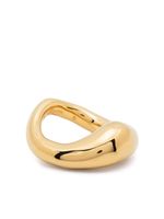 Jil Sander bague en laiton fait main - Jaune