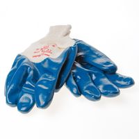 Handschoen latex nitrile blauw- - thumbnail