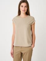 Mouwloze stretch top met ronde halslijn