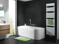 Luca Varess Mezzo tweepersoons hoekbad links 170 x 75 cm acryl hoogglans wit