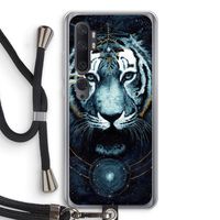 Darkness Tiger: Xiaomi Mi Note 10 Transparant Hoesje met koord