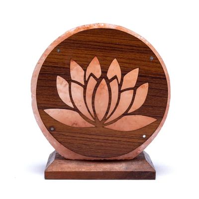 Zoutlamp Lotus (5 kg) ca. 22 x 19 cm