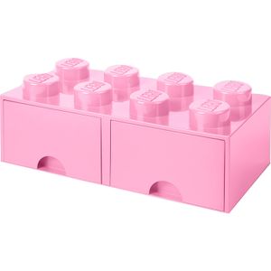LEGO Brick Drawer 8 Roze Opbergdoos