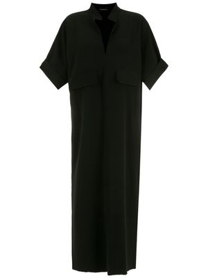 Olympiah robe-chemise à col fendu - Noir