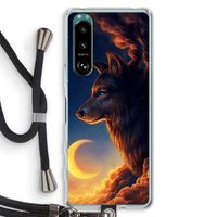 Night Guardian: Sony Xperia 5 III Transparant Hoesje met koord