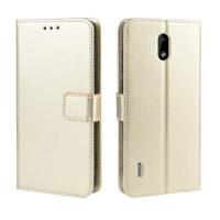 Retro Crazy Horse textuur horizontale Flip lederen case voor Motorola Moto One Pro met houder & kaartsleuven & fotolijstjes (goud)