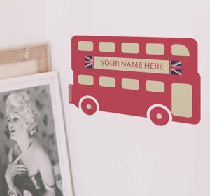 Muursticker Gepersonaliseerd Bus London