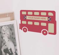 Muursticker Gepersonaliseerd Bus London - thumbnail