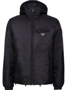 Prada doudoune en nylon recyclé - Noir