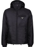 Prada doudoune en nylon recyclé - Noir