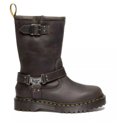 Dr. Martens ANISTONE HI charcoal grey Leer Dames