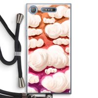 Katoen Wolken: Sony Xperia XZ1 Transparant Hoesje met koord