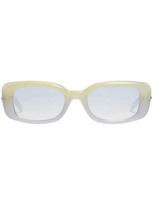 Gentle Monster lunettes de soleil à monture rectangulaire - Jaune