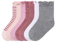 lupilu 7 paar kinder sokken (strepen/roze/roze/roze, 19-22)